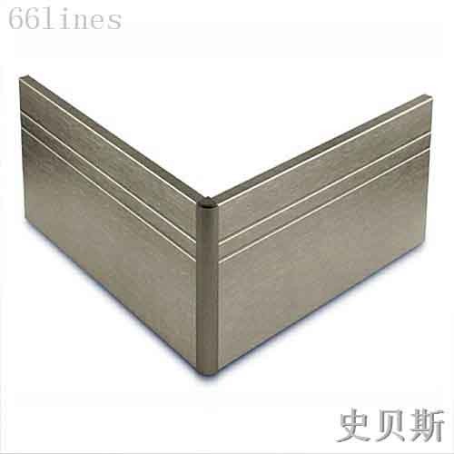 金山香槟色拉丝铝合金踢脚线